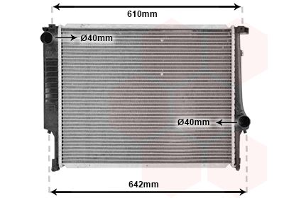 VAN WEZEL Radiaator,mootorijahutus 06002096